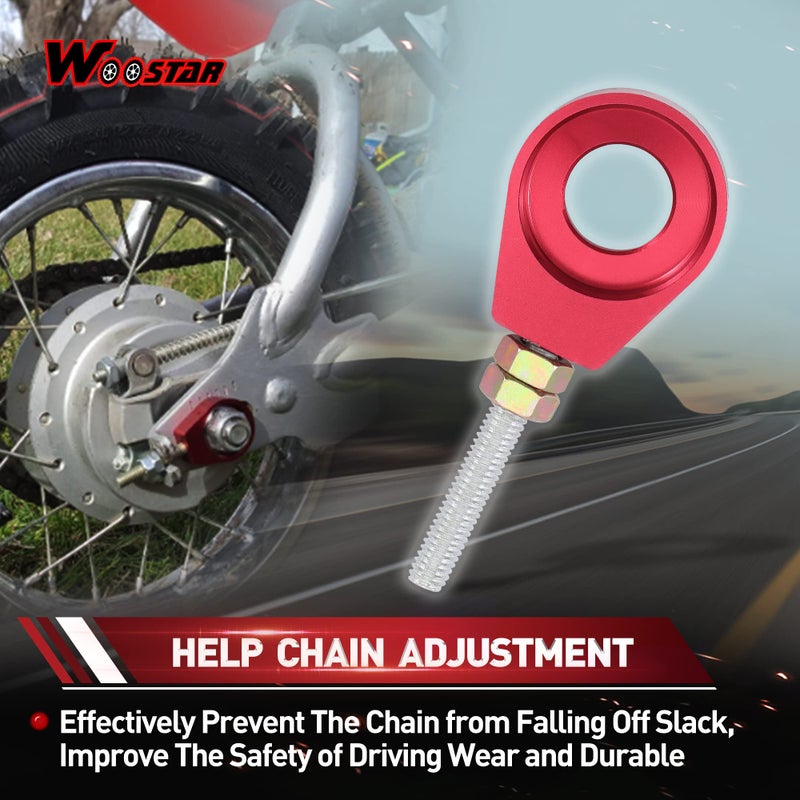 WOOSTAR 15mm Motorcycle Chain Adjuster Tensioner Replacement for 110cc 125cc Lifan YX SSR Coolster SDG Thumpstar Chinese Dirt Pit Bike - Image 5
